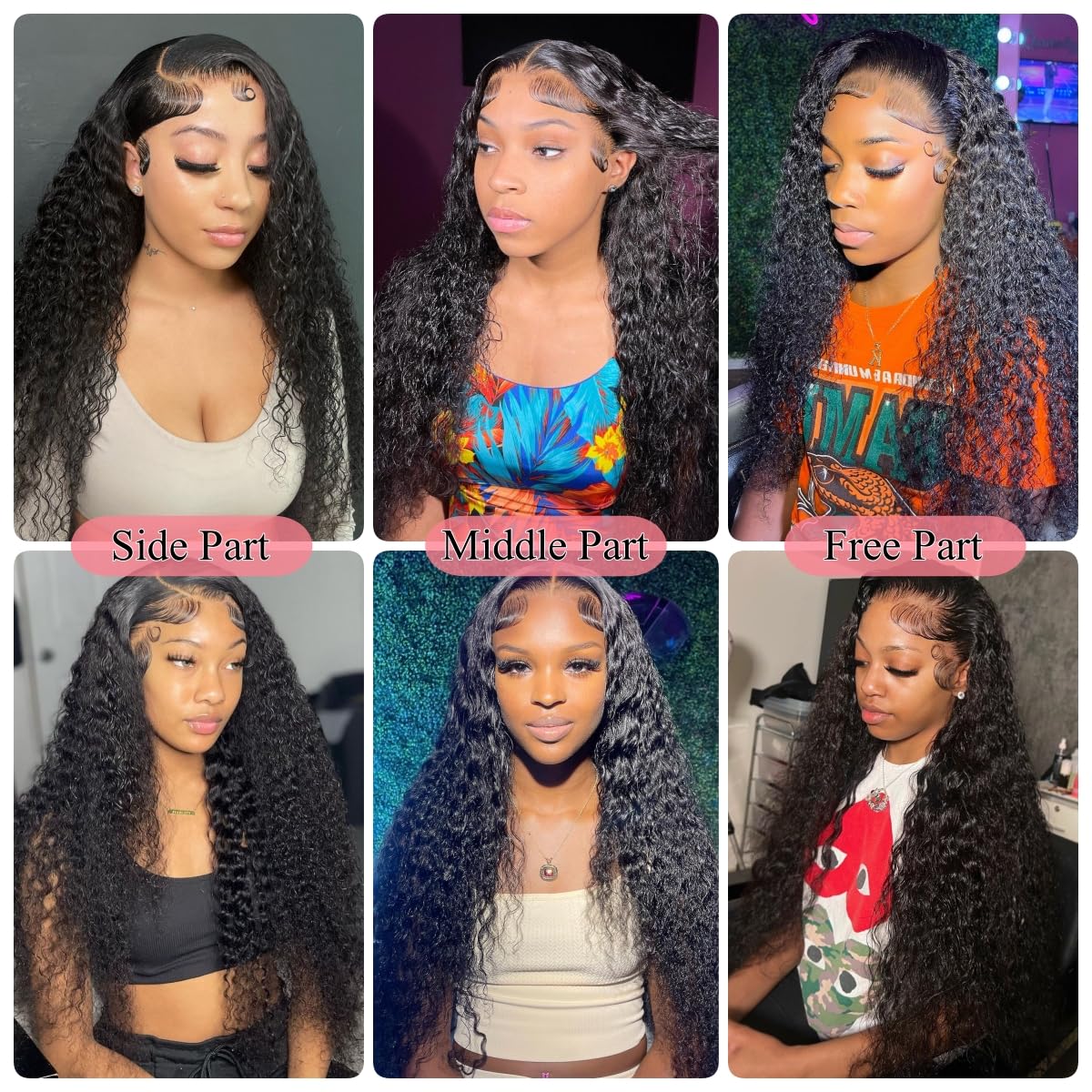 13x6 HD Lace Front Deep Wave Virgin Hair Wig With Pre Bleached and Plucked Knots - Natural Black