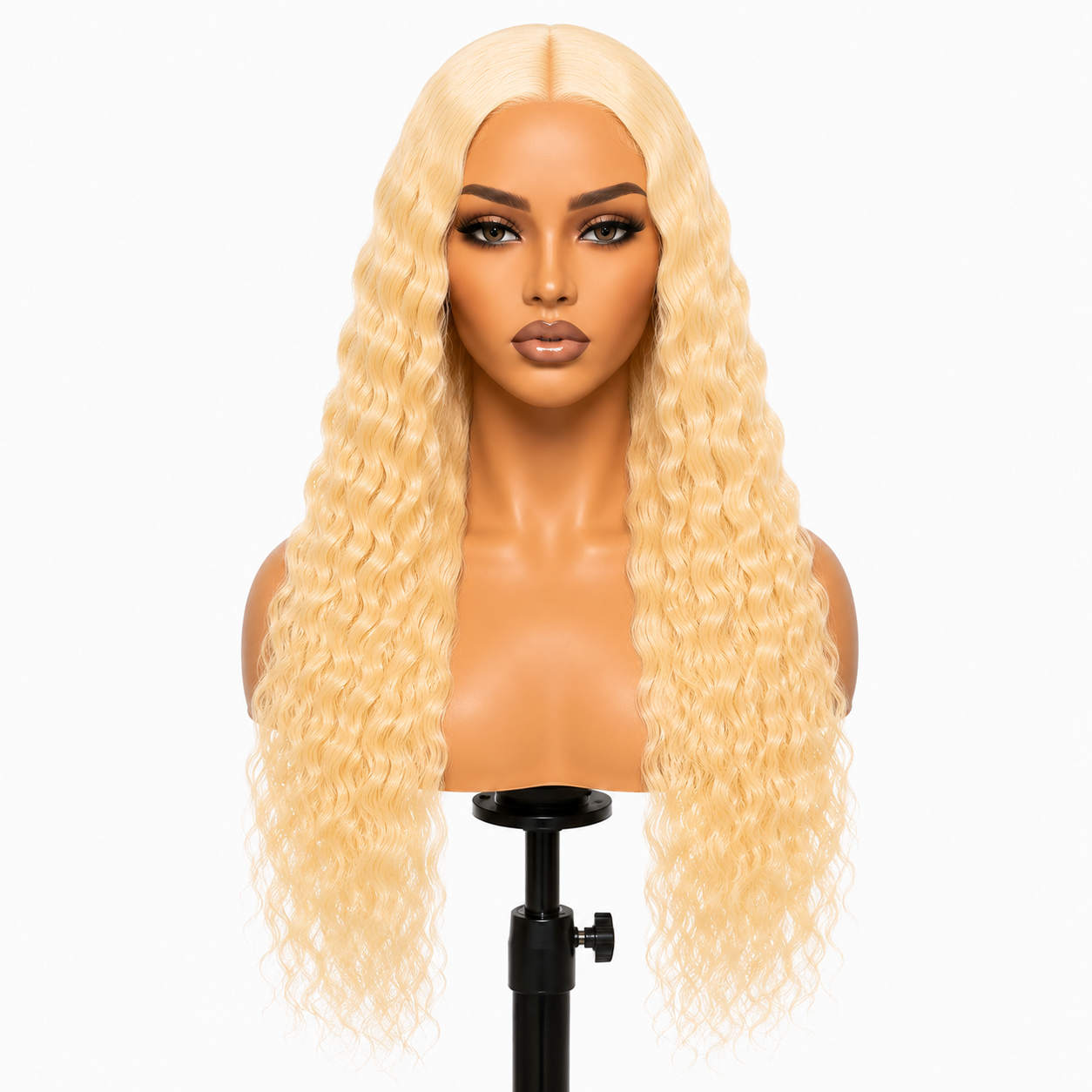 Posh Trio 220% Density 613 Deep Wave Human Hair Glueless Lace Frontal Wig | 5x5 or 13x4