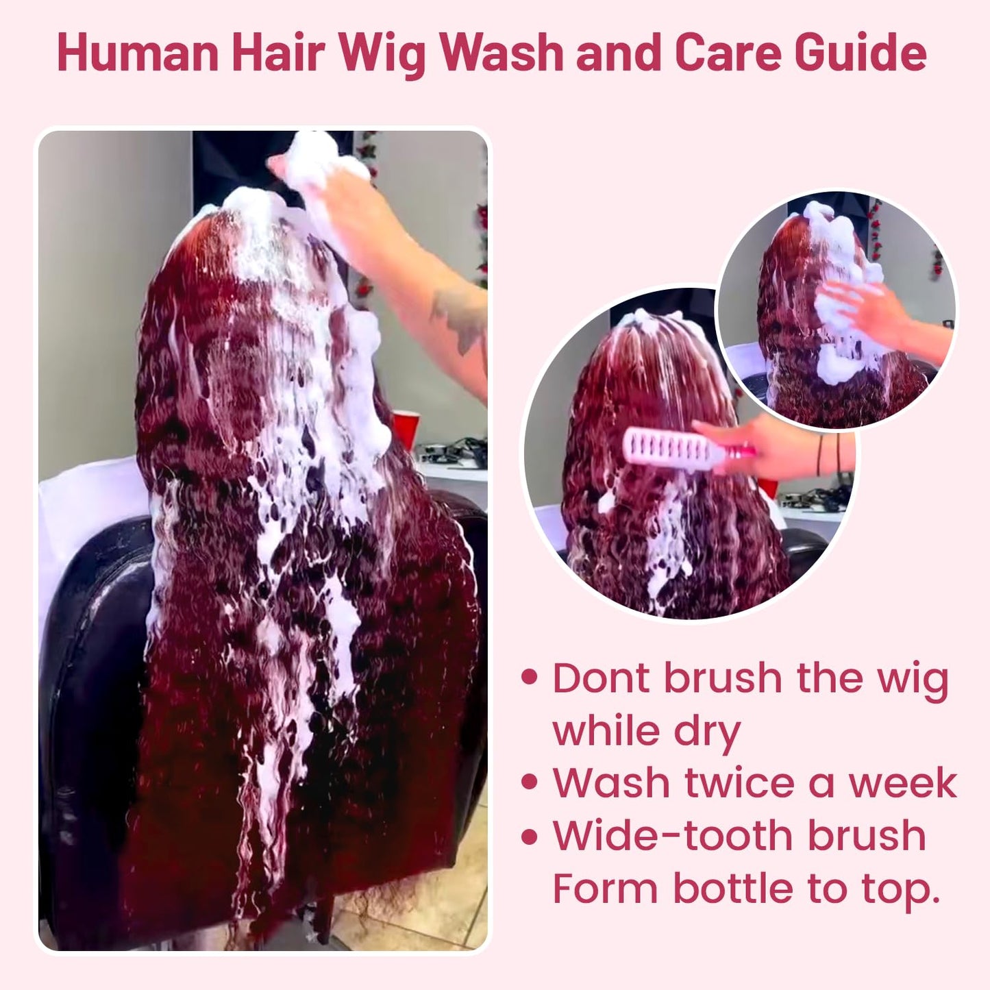 99J Burgundy Deep Wave | 13x4 HD Lace Front | 180% Density