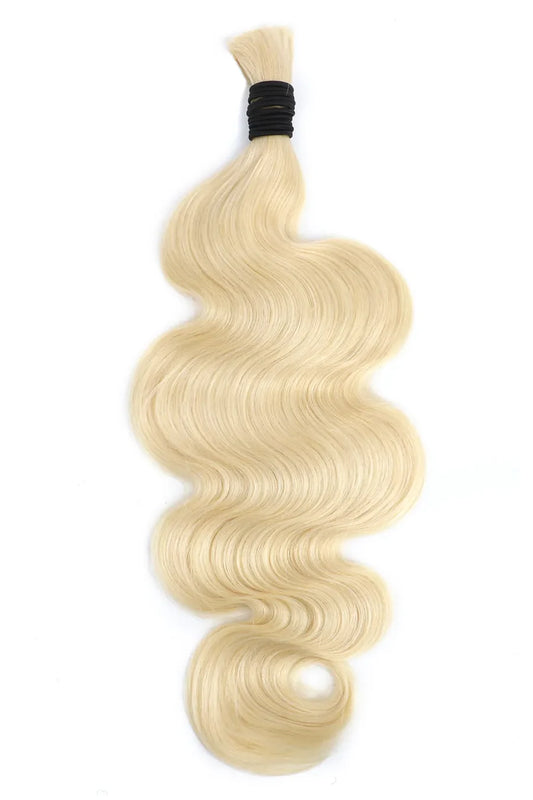 Posh Trio Bulk Boho Human Braiding Hair | Blonde #613 Body Wave