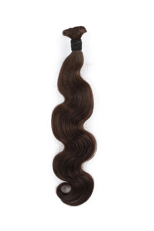 Posh Trio Bulk Boho Human Braiding Hair | Dark Brown #4 Body Wave