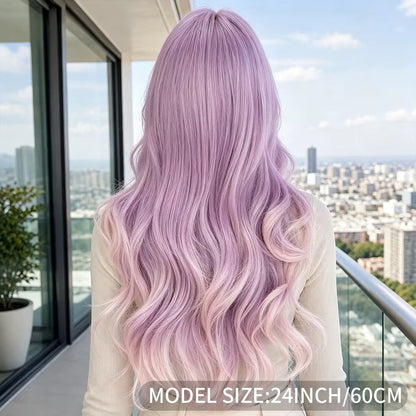 Posh Trio Lavender Body Wave Synthetic Wig | 24” Heat-Resistant Wig