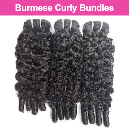 Burmese Curly Bundles | 100% Human Hair