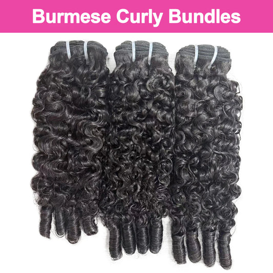 Burmese Curly Bundles | 100% Human Hair