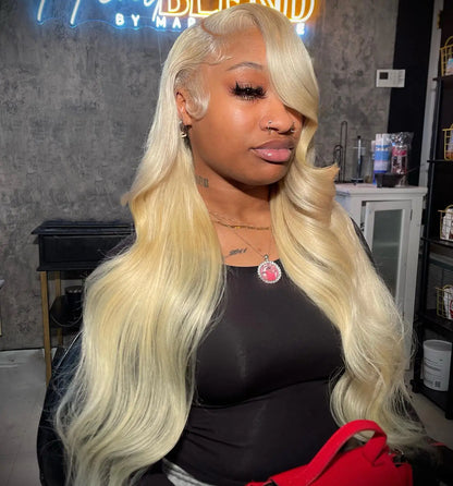 Posh Trio 220% Density 613 Body Wave Human Hair Glueless Lace Frontal Wig | 5x5 or 13x4