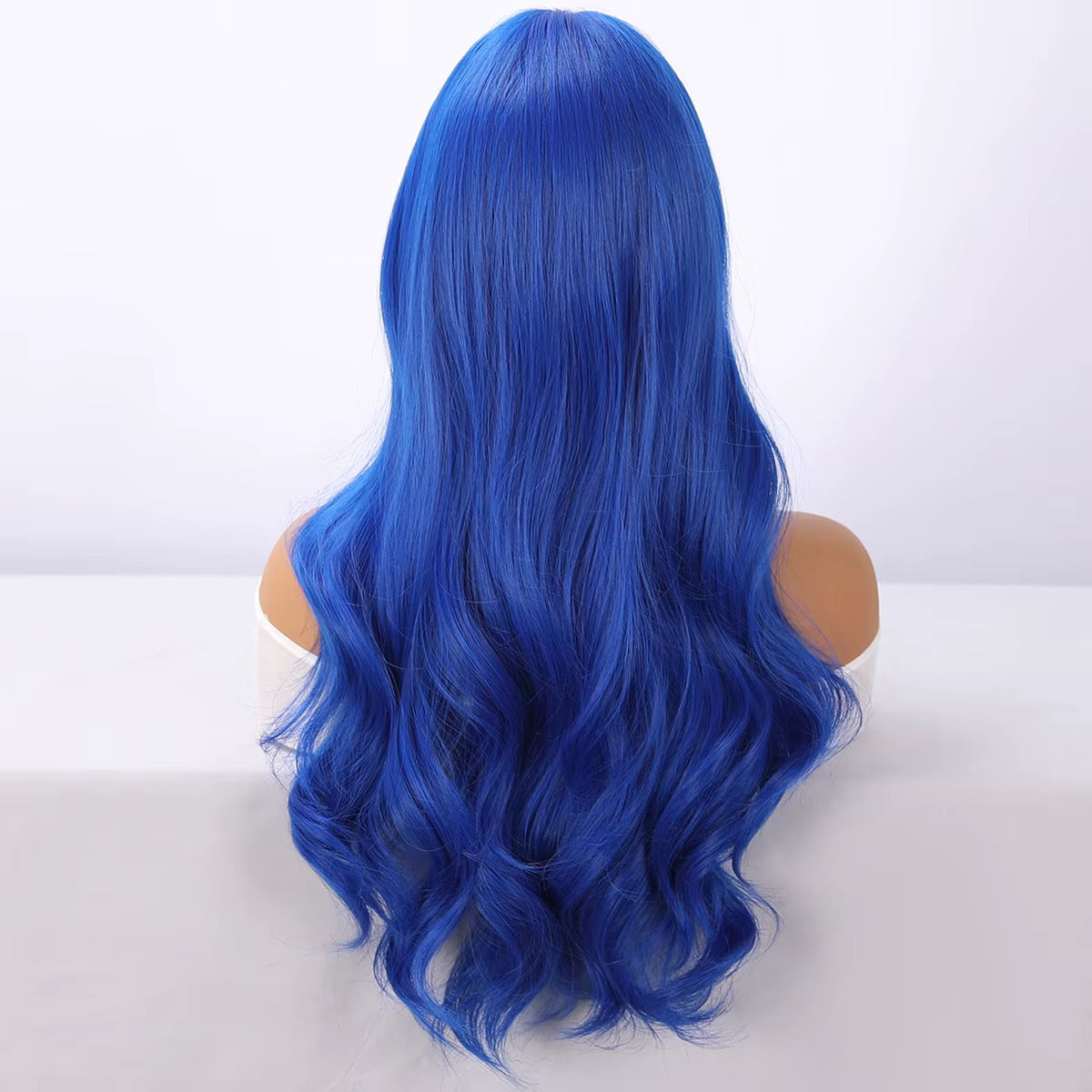 Sapphire | 28” Royal Blue Wavy Synthetic Wig