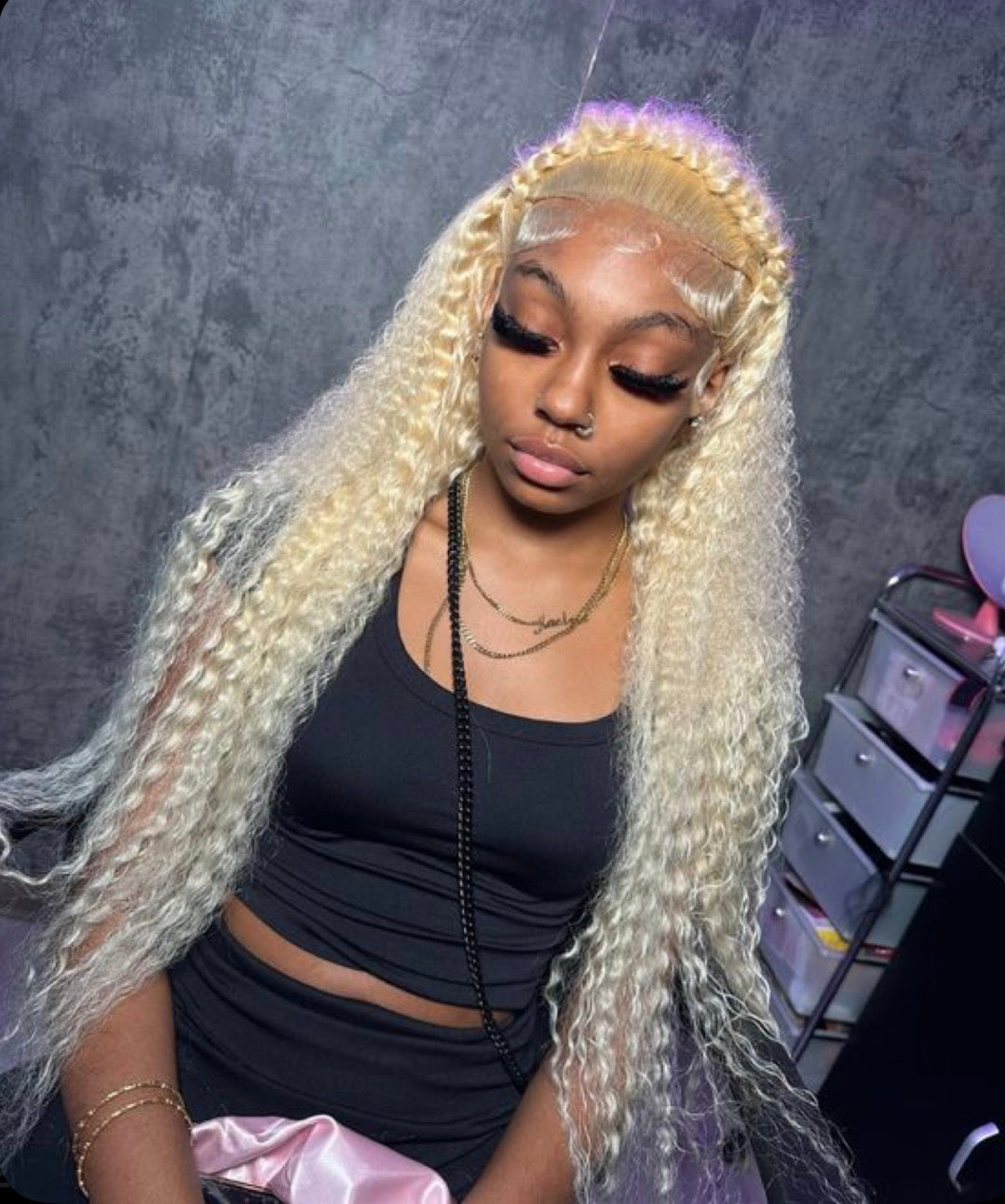 Posh Trio 220% Density 613 Deep Wave Human Hair Glueless Lace Frontal Wig | 5x5 or 13x4