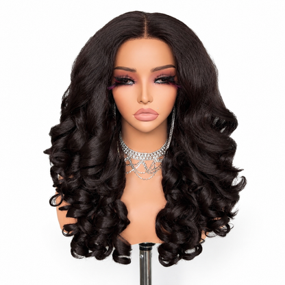 The Camille Wig | 13x6 Natural Brown Curly Ready-to-Wear Glueless Wig