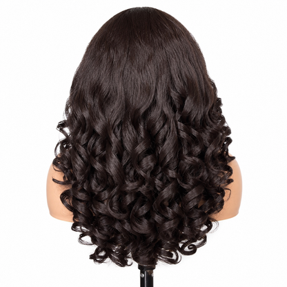 The Camille Wig | 13x6 Natural Brown Curly Ready-to-Wear Glueless Wig