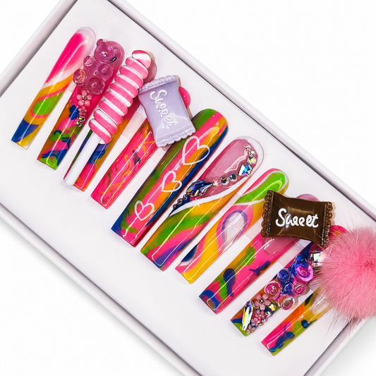 Posh Trio Premium Candy Pop 3D Press-On Nails