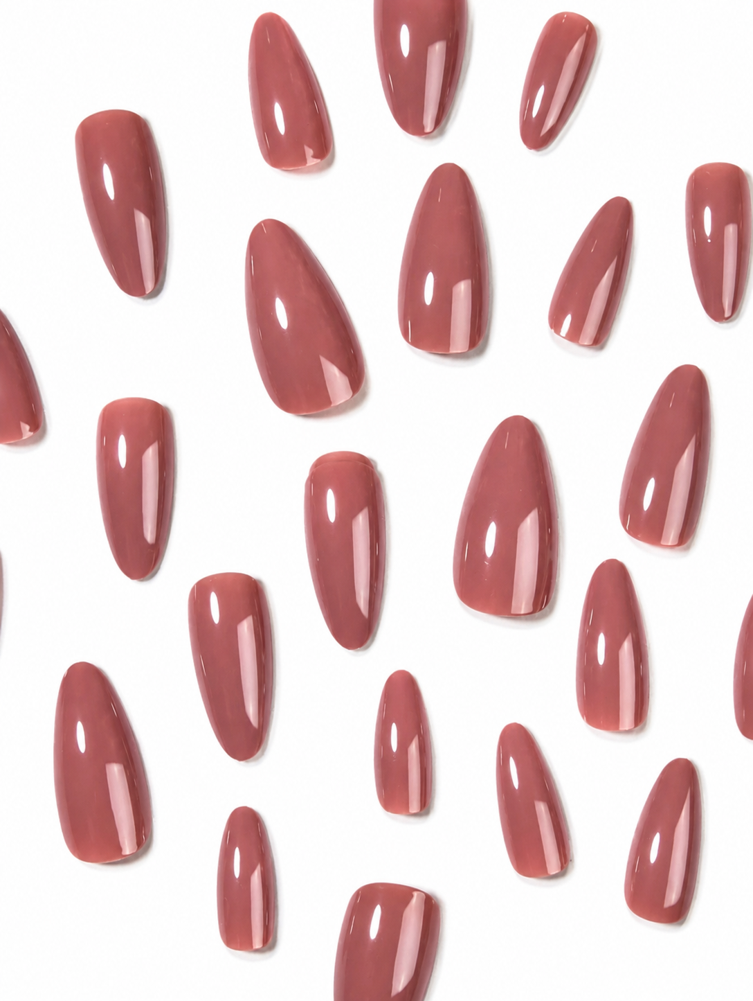 Mocha Almond Press-On Nails