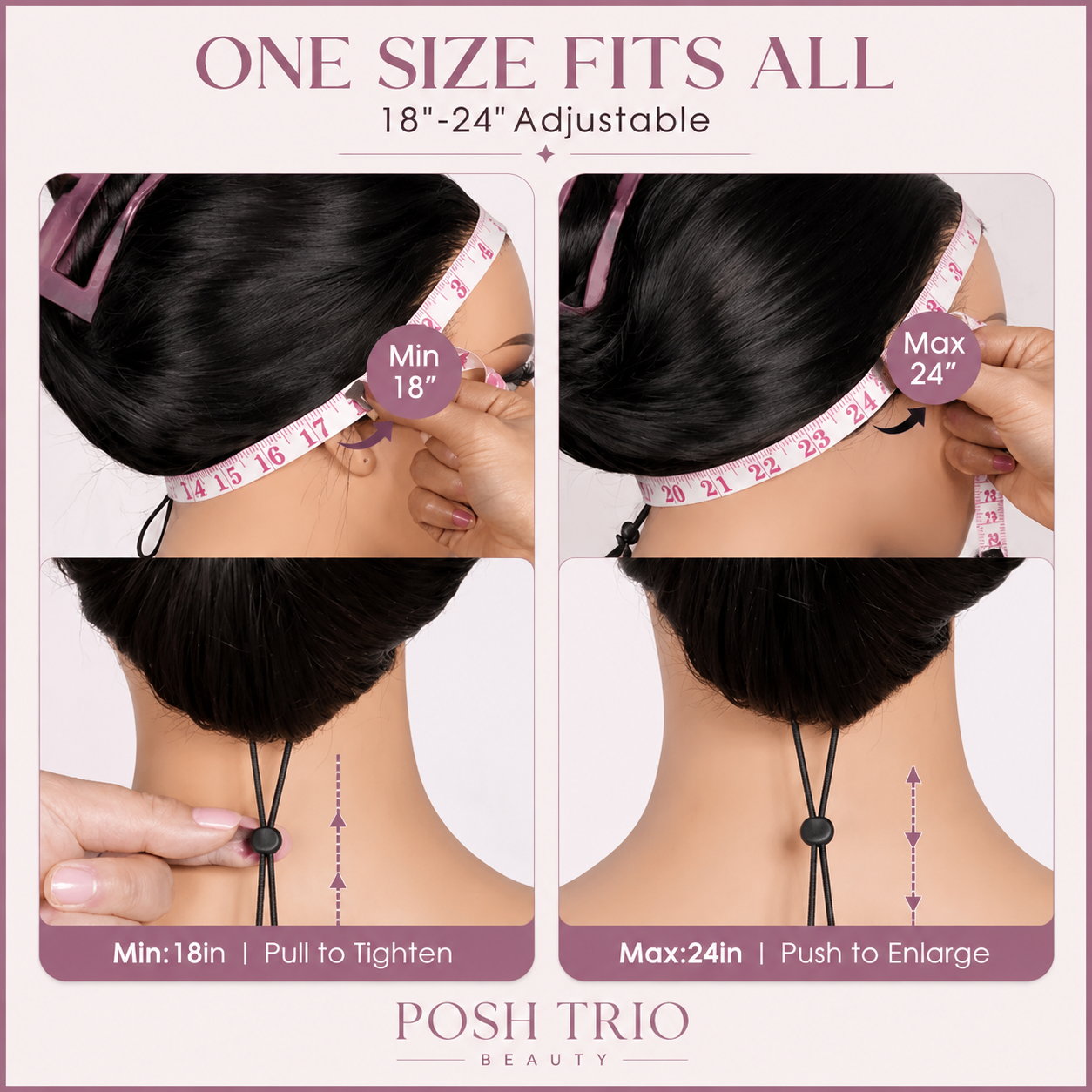 Posh Trio 220% Density 99J Body Wave Human Hair Glueless Lace Frontal Wig | 5x5 or 13x4