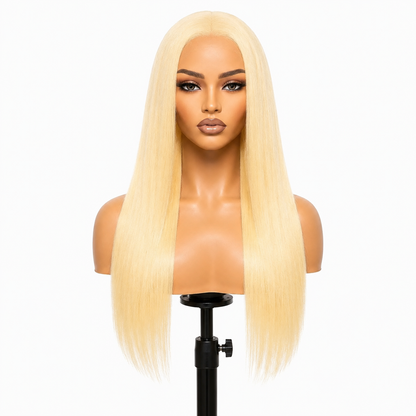 Posh Trio 220% Density 613 Straight Human Hair Glueless Lace Frontal Wig | 5x5 or 13x4