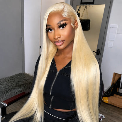 Posh Trio 220% Density 613 Straight Human Hair Glueless Lace Frontal Wig | 5x5 or 13x4