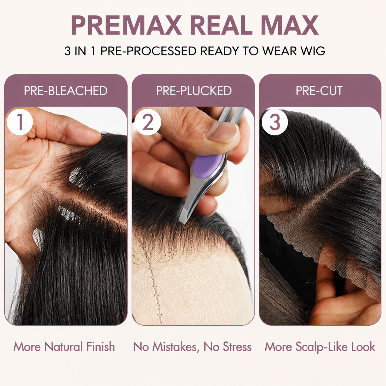 Posh Trio 220% Density Highlight 4/27 Body Wave Human Hair Glueless Lace Frontal Wig | 5x5 or 13x4 (Copy)