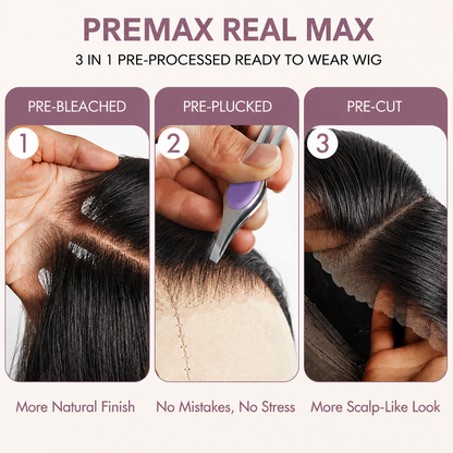 Posh Trio 220% Density Highlight 4/27 Body Wave Human Hair Glueless Lace Frontal Wig | 5x5 or 13x4 (Copy)