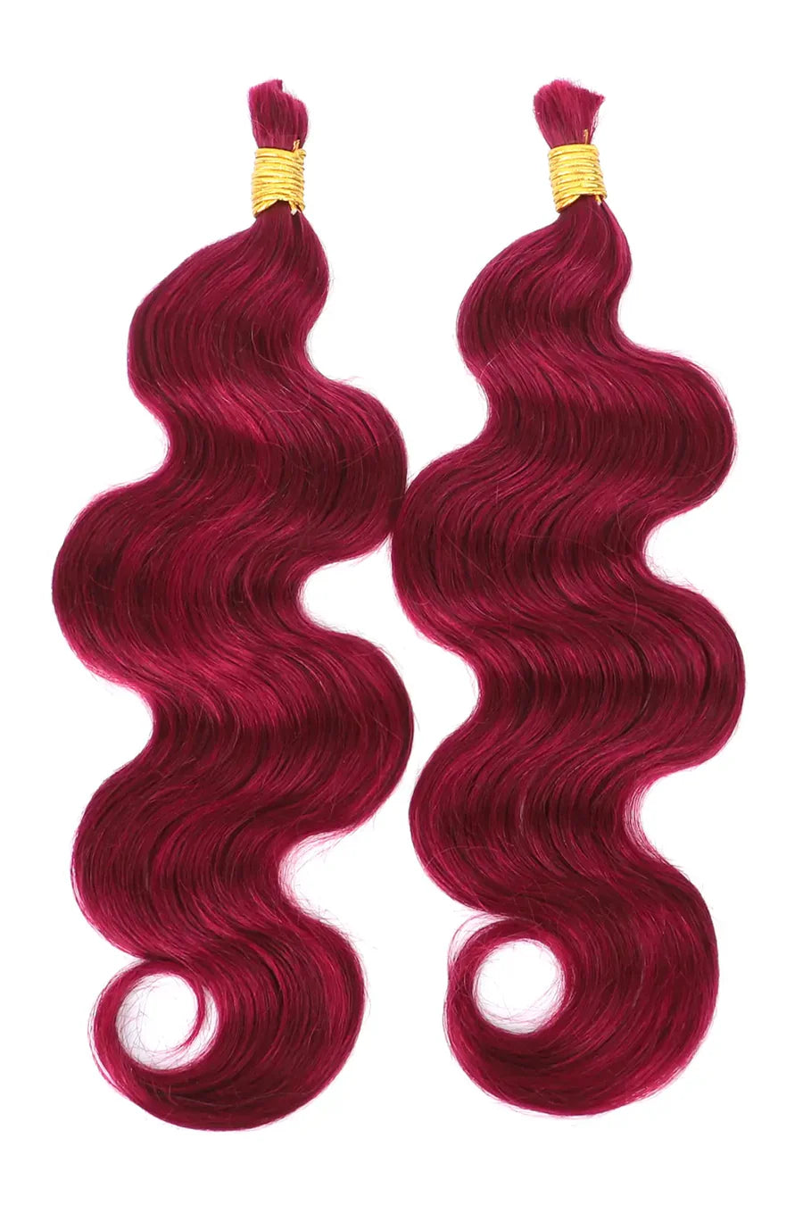 Posh Trio Bulk Boho Human Braiding Hair | Burgundy 99J Body Wave