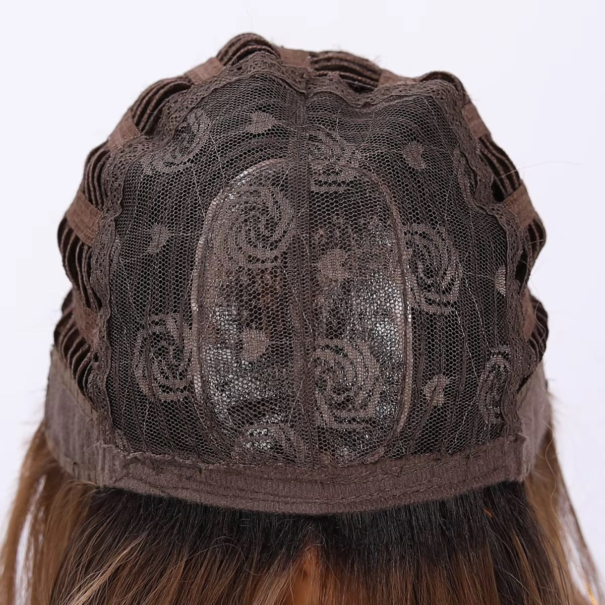 Jada | 18” Brown Layered Straight Wig with Bangs