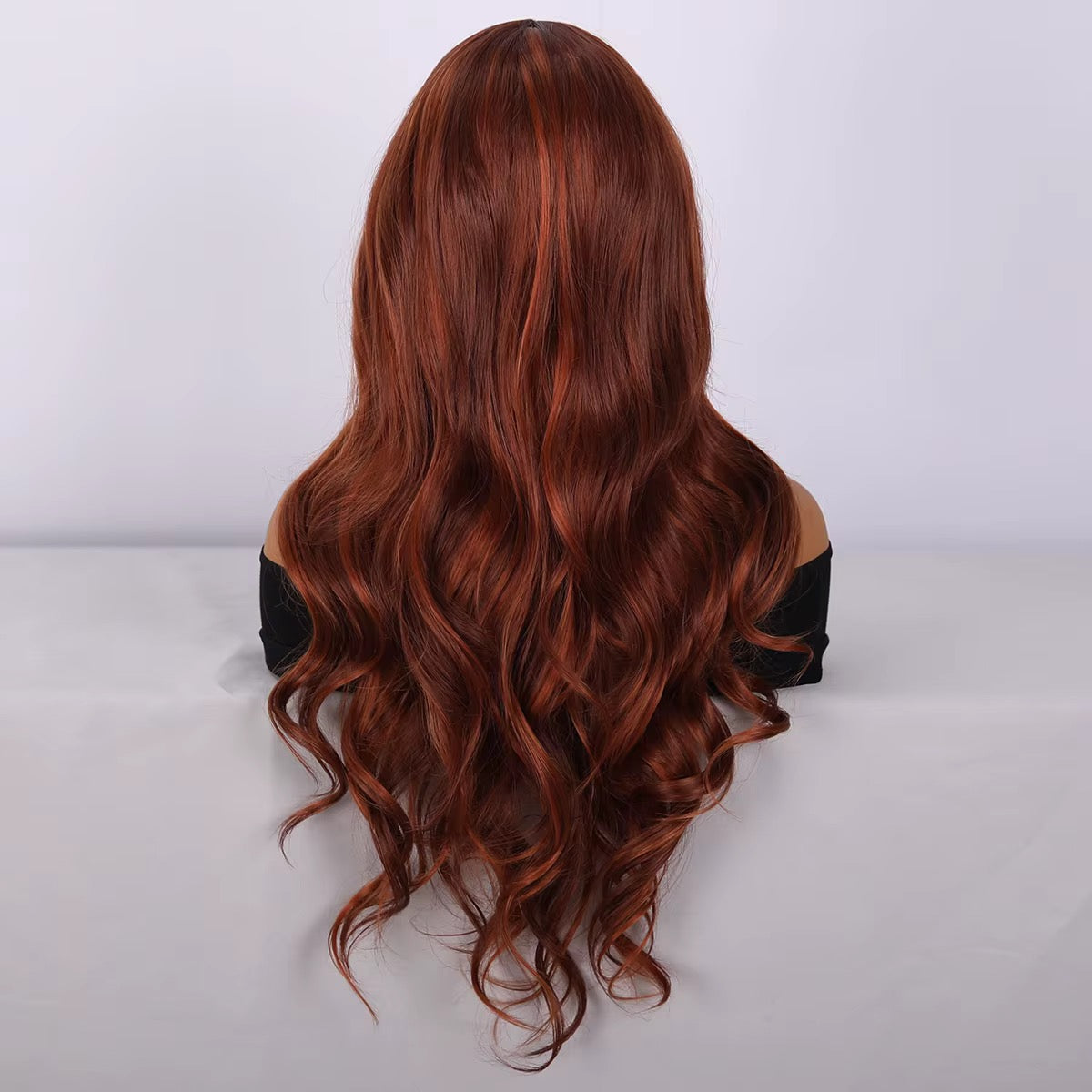 The Carmen | 30” Copper Auburn Synthetic Lace Wig