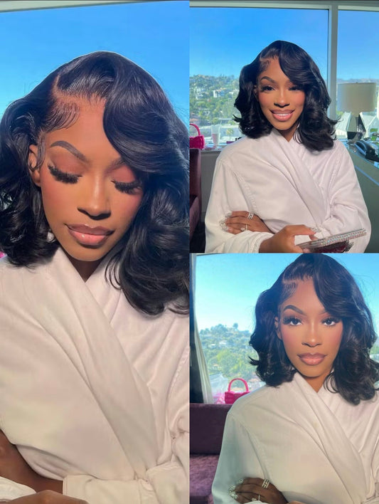 8x5 Layered Luxe Body Wave Bob – Glueless HD Lace Wig