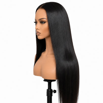 Posh Trio 100% Human Hair Glueless Straight Wig | 5x5 or 13x4