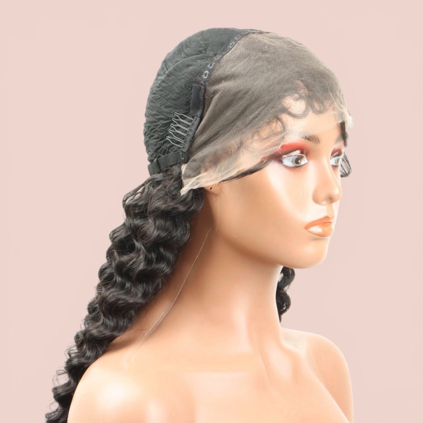 Goddess Wave Deep Wave Glueless Wig