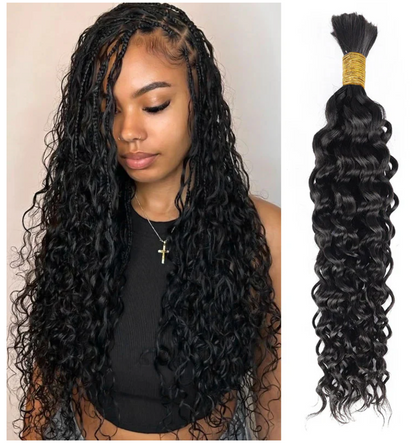 Wavy Curly Bulk Hair for Braiding