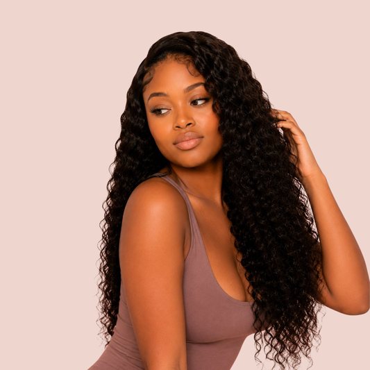Goddess Wave Deep Wave Glueless Wig