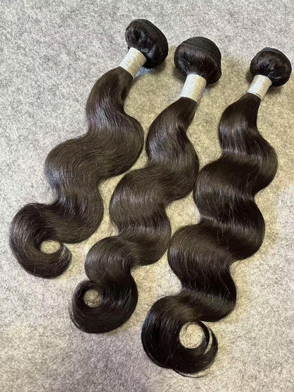 Virgin Body Wavy Hair – Natural Black (#1B)